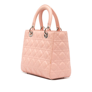 Dior Medium Lambskin Cannage Lady Dior