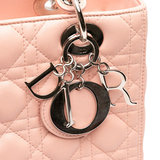 Dior Medium Lambskin Cannage Lady Dior
