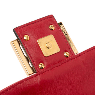 Fendi Zucca Leather Baguette Satchel
