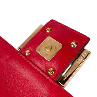 Fendi Zucca Leather Baguette Satchel