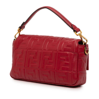 Fendi Zucca Leather Baguette Satchel