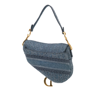 Dior Oblique Denim Saddle