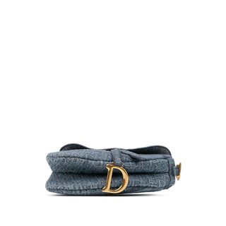 Dior Oblique Denim Saddle