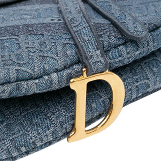 Dior Oblique Denim Saddle
