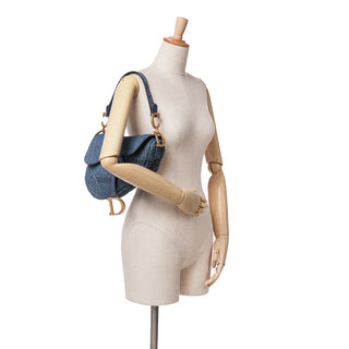 Dior Oblique Denim Saddle