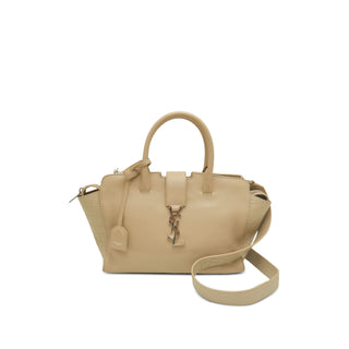 Saint Laurent Baby Leather Monogram Downtown Cabas Satchel