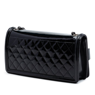 Chanel Patent and Acrylic Crystal Embellished Boy Brick Horizontal Flap