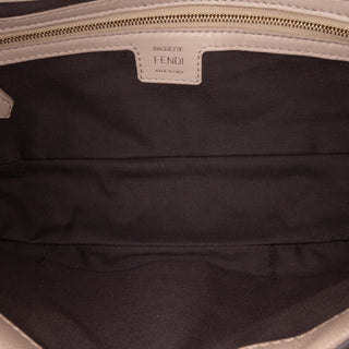 Fendi zuucca Embossed Leather Baguette Satchel