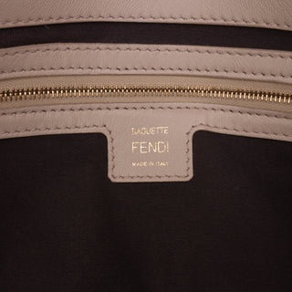 Fendi zuucca Embossed Leather Baguette Satchel