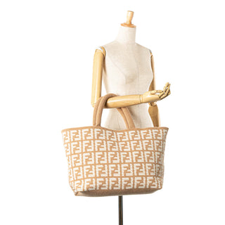 Fendi Large Zucca Cashmere Shopper Tote