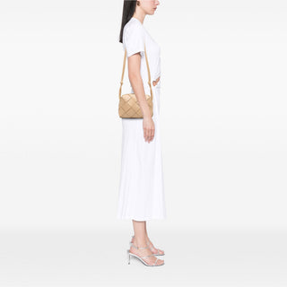 Bottega Veneta Small Lambskin Intreccio Cassette Camera Bag