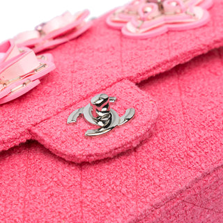 Chanel Medium Classic Tweed Flower Double Flap
