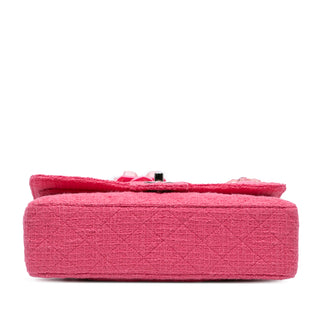 Chanel Medium Classic Tweed Flower Double Flap