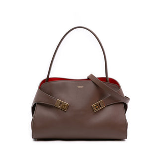 Ferragamo Medium Bicolor Calfskin Hug Satchel