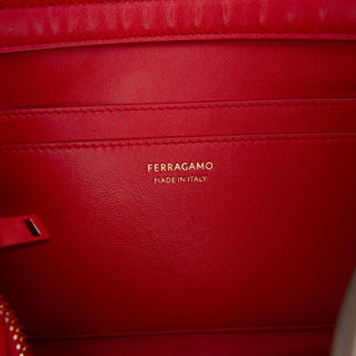 Ferragamo Medium Bicolor Calfskin Hug Satchel