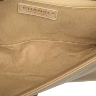 Chanel Old Medium Braided Metallic Lambskin Boy Flap