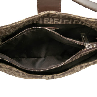 Fendi Zucchino Canvas Shoulder Bag