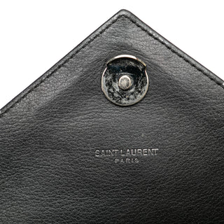 Ysl Medium Monogram Heart Patchwork Chain Wallet