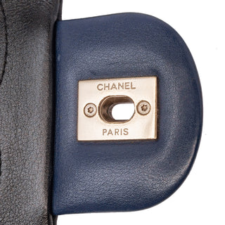 Chanel Medium Bicolor Calfskin Graphic Flap
