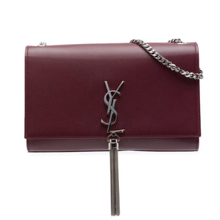 Saint Laurent Medium Smooth Calfskin Classic Monogram Kate Tassel Crossbody