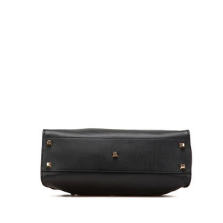 Fendi Medium Studded Leather Peekaboo Satchel