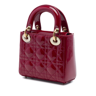 Dior Mini Patent Cannage Lady Dior
