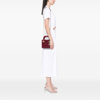 Dior Mini Patent Cannage Lady Dior