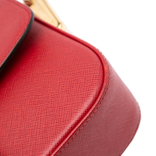 Prada Saffiano Lux Embleme Satchel