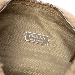 Prada Mini Shearling Re Edition 2000 Shoulder Bag
