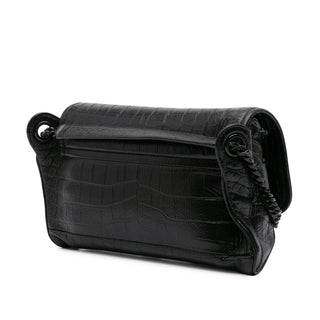Ysl  Baby Crocodile Embossed Niki Shoulder Bag