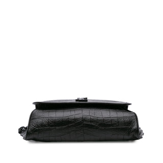 Ysl  Baby Crocodile Embossed Niki Shoulder Bag