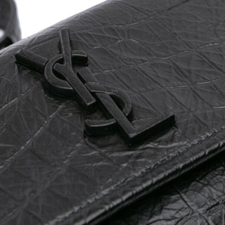Ysl  Baby Crocodile Embossed Niki Shoulder Bag