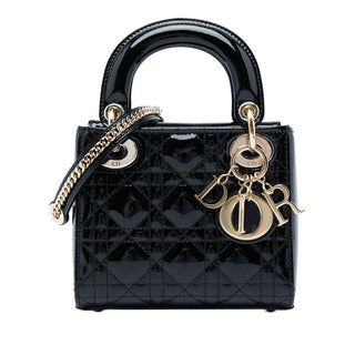 Dior Mini Patent Cannage Lady Dior
