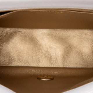 Chanel Mini Square Classic Lambskin Pearl Crush Single Flap