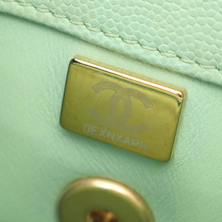 Chanel Mini Quilted Caviar Coco Chain Top Handle Bag