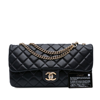 Chanel Quilted Calfskin CC Crown Flap