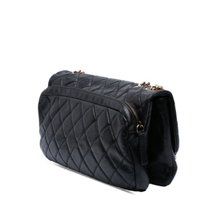 Chanel Quilted Calfskin CC Crown Flap