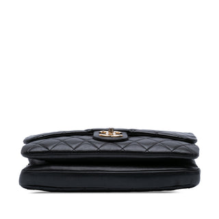 Chanel Quilted Calfskin CC Crown Flap