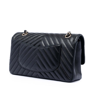 Chanel Medium Classic Chevron Lambskin Double Flap