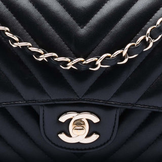 Chanel Medium Classic Chevron Lambskin Double Flap
