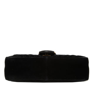 Gucci Medium GG Marmont Matelasse Velvet Shoulder Bag