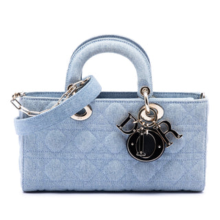Dior Medium Denim Cannage Lady D-Joy