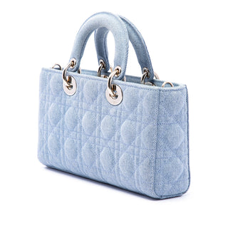Dior Medium Denim Cannage Lady D-Joy