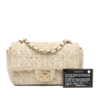 Chanel Mini Rectangular Classic Tweed Single Flap