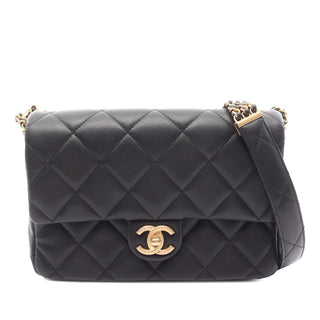 Chanel CC Quilted Caviar Flap