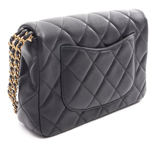 Chanel CC Quilted Caviar Flap