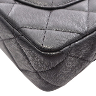 Chanel CC Quilted Caviar Flap