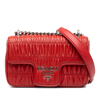 Prada Nappa Gaufre Chain Flap
