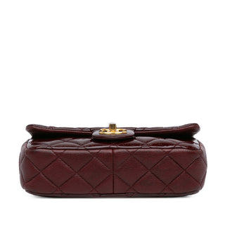 Chanel ParisSmall Patent and Goatskin CC Eyelet Flap