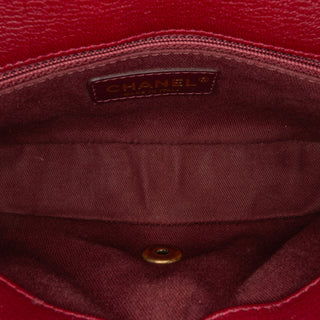 Chanel ParisSmall Patent and Goatskin CC Eyelet Flap